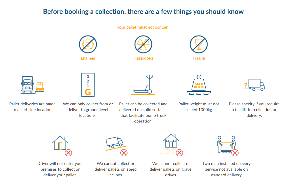 Before booking a collection, there are a few things you should know